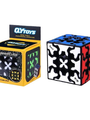 QYTOYS gear cube game 3x3 with black base new