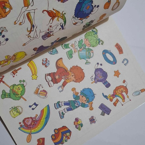 Vintage sticker album 80s Golden Rainbow Brite Sticker Fun new collectible