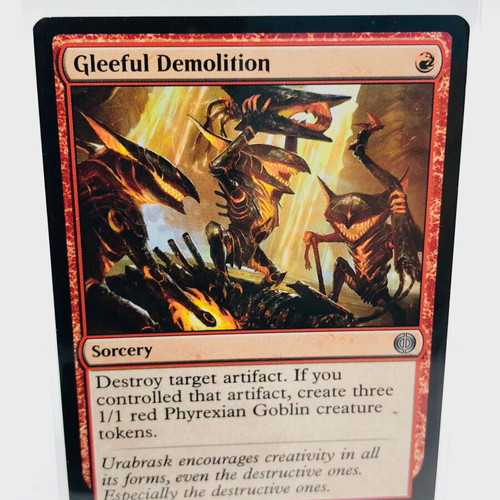 Gleeful Demolition Magic The Gathering card used