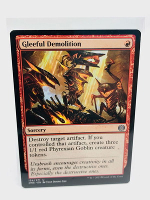 Gleeful Demolition Magic The Gathering card used