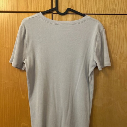 Zara ribbed short-sleeve blouse like new, size L