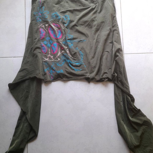 Y2K original strapless top in khaki like new