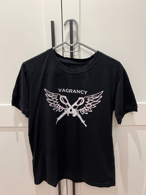 T-shirt VAGRANCY μεταχειρισμένο, μαύρο, μέγεθος S