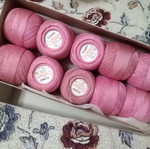 Lace thread new pink/fuchsia