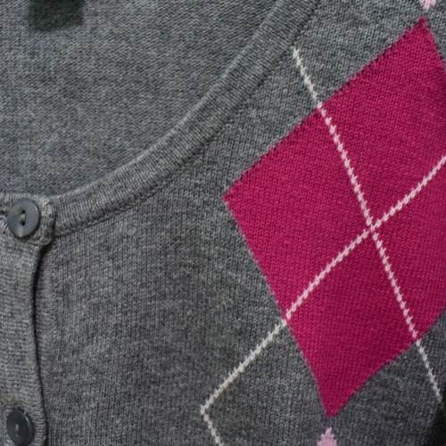 Zara Kids cardigan with diamonds like new, grey and pink, age 13-14
