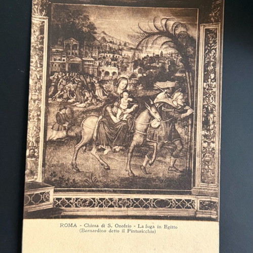 Καρτ ποστάλ Η Φυγή στην Αίγυπτο του Bernardino di Betto καινούργιο