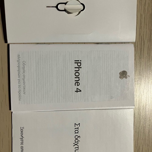 iPhone 4 used without back cover, battery, and charging cable