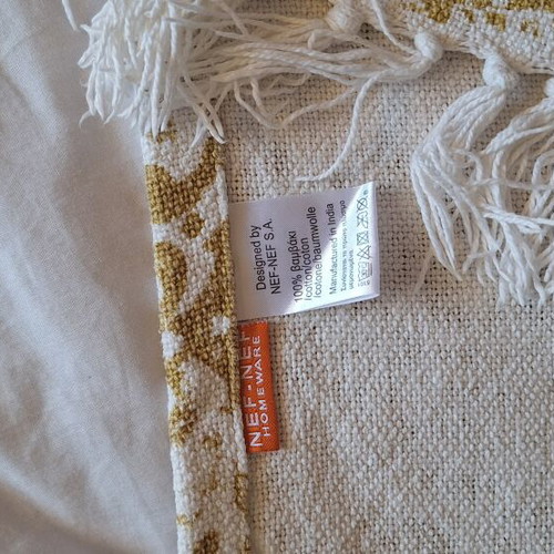 Nef-Nef Throw Blanket like new, 130×170cm, 100% cotton