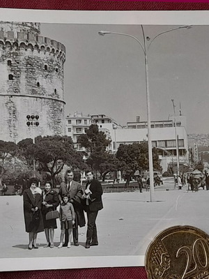 Thessaloniki White Tower vintage photo 1960s like new