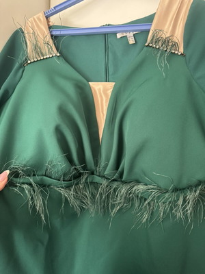 Evening dress green size XXL like new, worn once