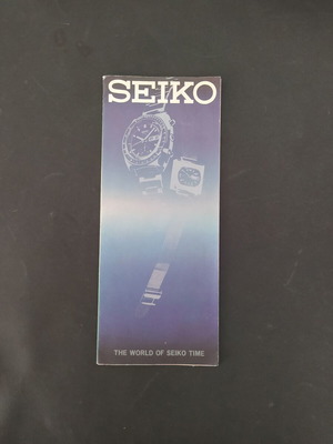 Seiko promotional brochure from the 1960s, used