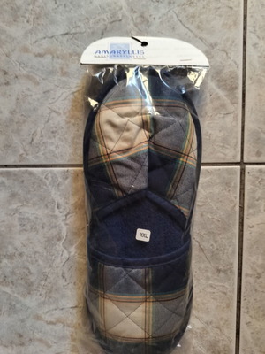 Amaryllis Slippers winter home slippers size 44, blue checkered