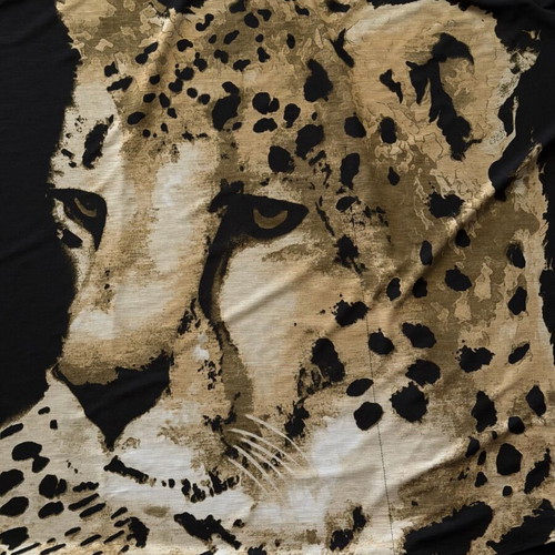 Joseph Ribkoff Leopard Print Blouse like new, one size, black and brown