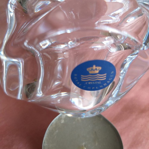 Κηροπήγιο κρυστάλλινο Royal Copenhagen Crystal σαν καινούργιο