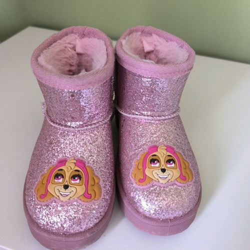 SINSAY boots with glitter and fur, like new, size 26