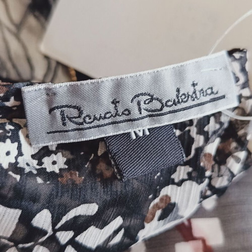 Renato Balestra new short chiffon tunic dress with embroidered sequins and stones
