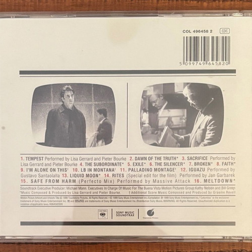 The Insider soundtrack CD like new
