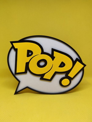 Funko Pop! Logo Sign 3D printed decorative item made to order