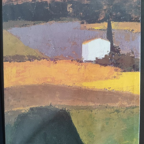 Abstract Landscape Painting on Canvas used