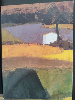 Abstract Landscape Painting on Canvas used