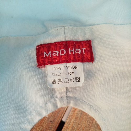 Ponytail sun hat blue, like new, size 57 by MAD HAT