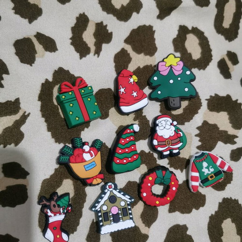 Christmas charms for Crocs new, pack of 10 pieces