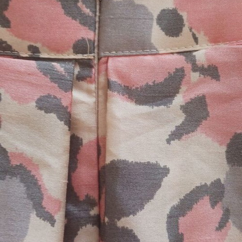 Asos high-waisted skirt like new, beige floral pattern, size M