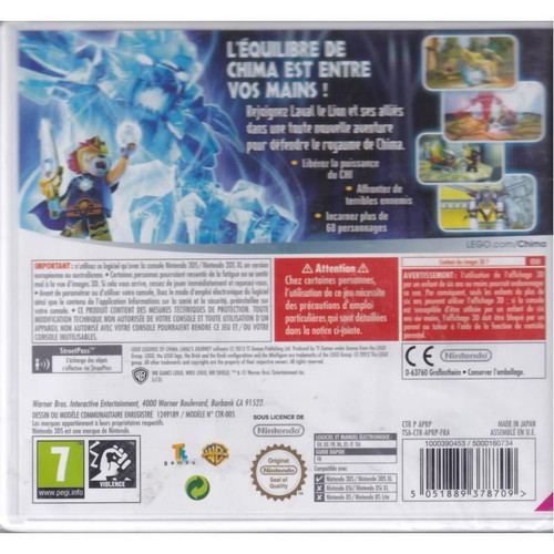 Nintendo 3DS LEGO Legends of Chima Lavals Journey new, factory sealed