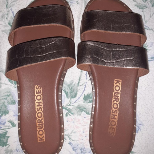 Kouroshoes sandals like new, size 36, brown and gold