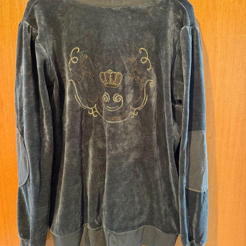 Velvet gray jacket new with stones and rhinestones