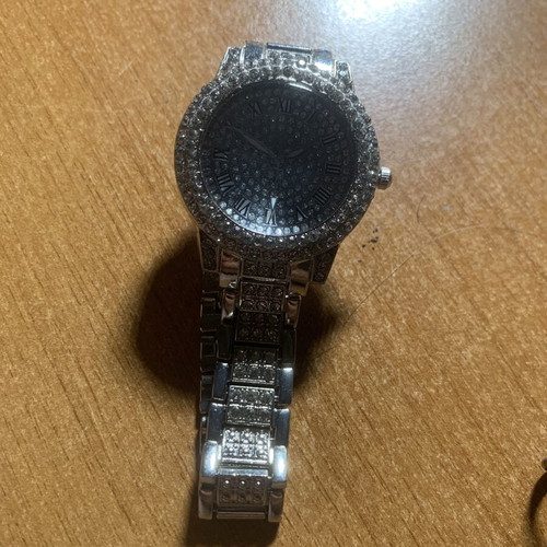 Watch with blinks like new, women's, gray and silver