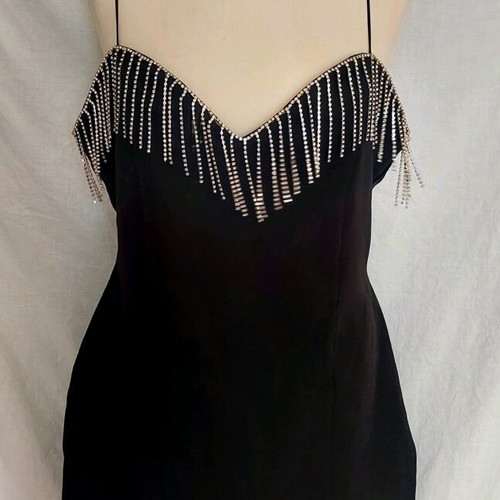 zara black mini dress with rhinestones Black Button Up Shirt Collar Utility Mini Dress