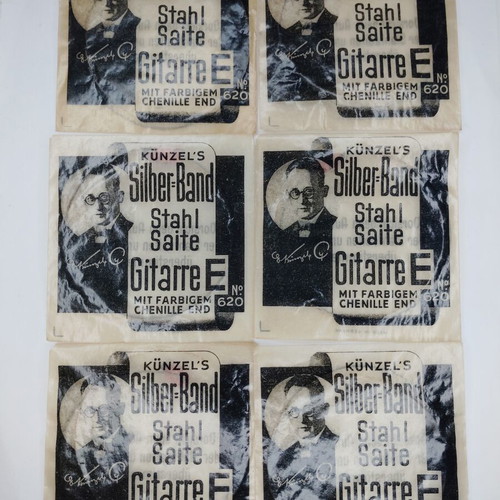Künzel's Silber-Band Steel Guitar Strings No. 620, Tone E, 1930s