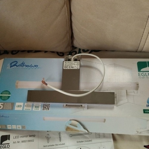 Eglo bathroom mirror LED lamp 20 cm new, 900 lumen warm light