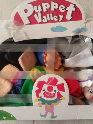 Puppet theater dolls with Little Red Riding Hood and Snow White