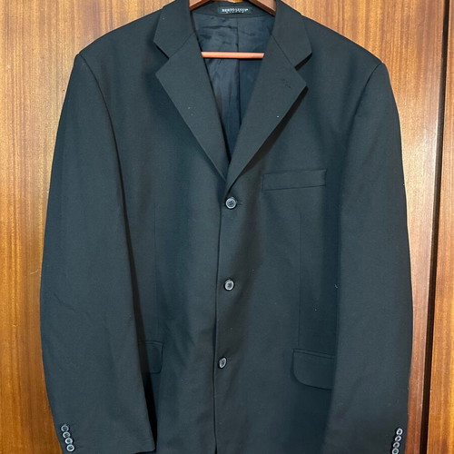 Berto Lucci jacket like new, black, size 58 with pants size 52