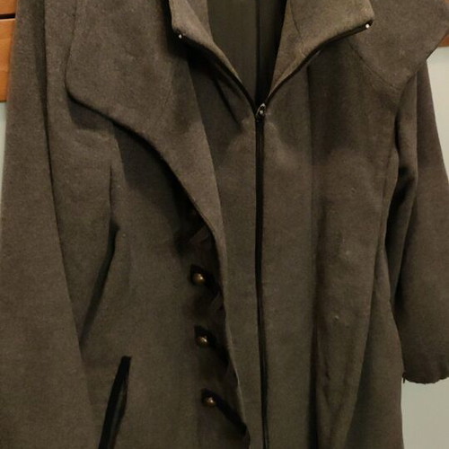 Women's OKS coat like new, gray, size M