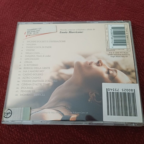 Malena soundtrack CD album by Ennio Morricone new