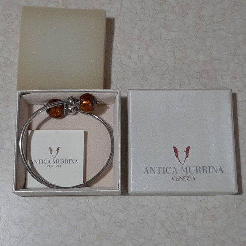Antica Murrina Venezia Silver 925 Bracelet with Murano Glass New