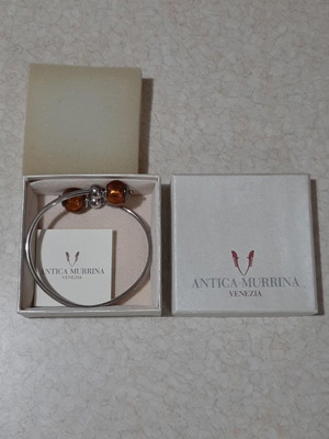 Гривна Antica Murrina сребро 925 с Мурано, рядка, нова