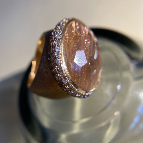 Galerie Tsangarakis ring used, 925 silver and 0.10 micro gold