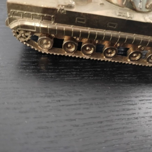 Bronze tank used, decorative or paperweight