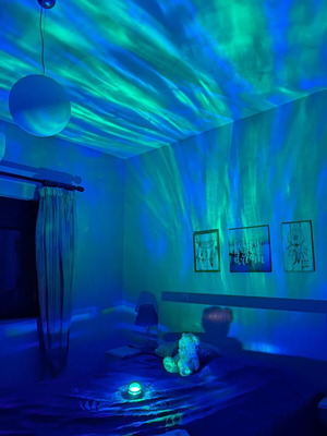 RGB Lighting Northern Lights Lamp with Remote and Cable
