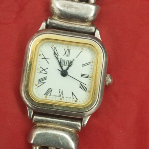 Loisir 925 silver watch used, 14k gold plated, 18cm