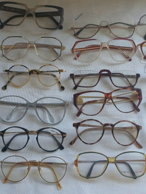 Hilton Used Eyeglass Frames Pack of 24 with Balenciaga, Zeiss, Lotus