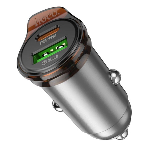 HOCO Mini Car Charger USB-C PD 43W and USB QC3.0 new