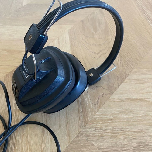 Gamma HP 110A headphones used, vintage from 1970, wired
