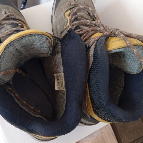 Meindl Minnesota Pro GTX hiking boots, grey and orange
