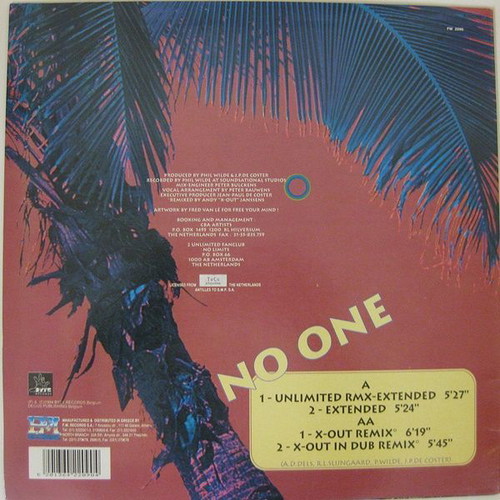 2 Unlimited No One Maxi Single new