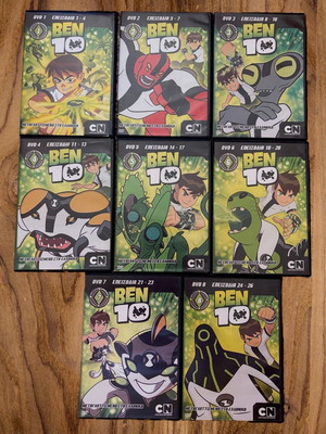 Ben 10 Пълен комплект Сезони 1 и 2 DVD Дублиран на гръцки Като нов